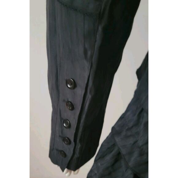 Deca Womans Jacket Blazer Tails Light Sz 12 Cotton Layered Fairycore Whimsigoth - Picture 4 of 11